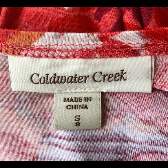 Coldwater Creek V-Neck Tunic Sz S (8) euc - Picture 5 of 5